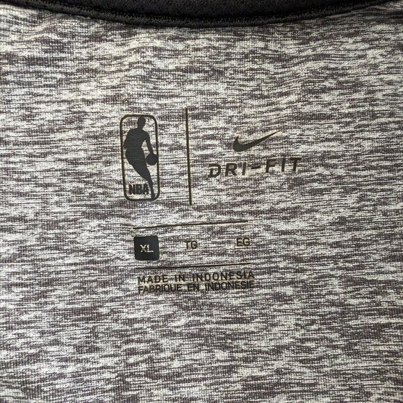 NIKE Pullover Mens XL Gray Dri Fit NBA Golden State Warriors 1/4 Zip Long Sleeve - Picture 8 of 15